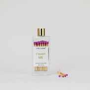 It Wasn't Me - Glass Bottle Safety Matches - Bright Purple