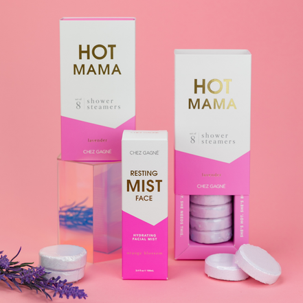 Hot Mama - Shower Steamer Gift Set for Mom, Lavender
