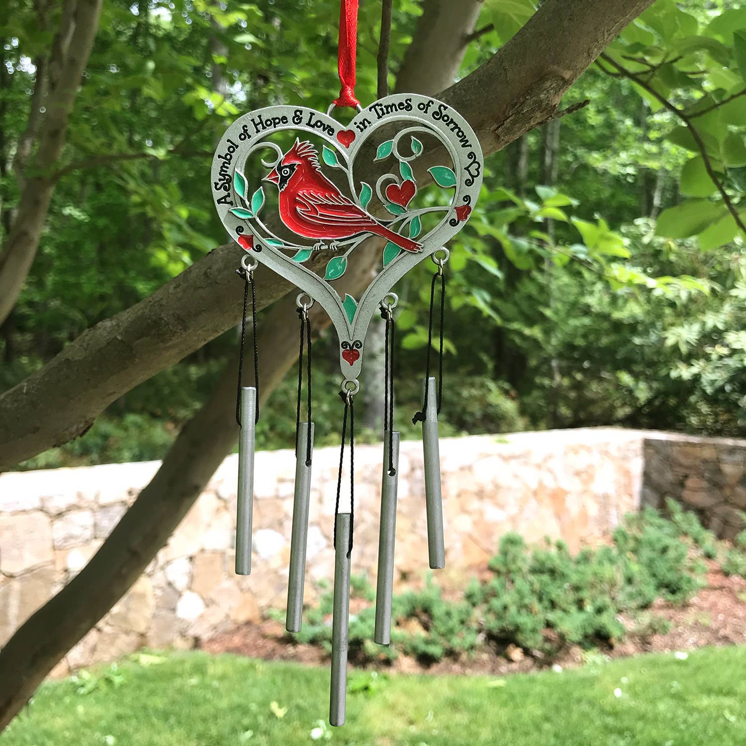 Memorial Cardinal Wind Chime