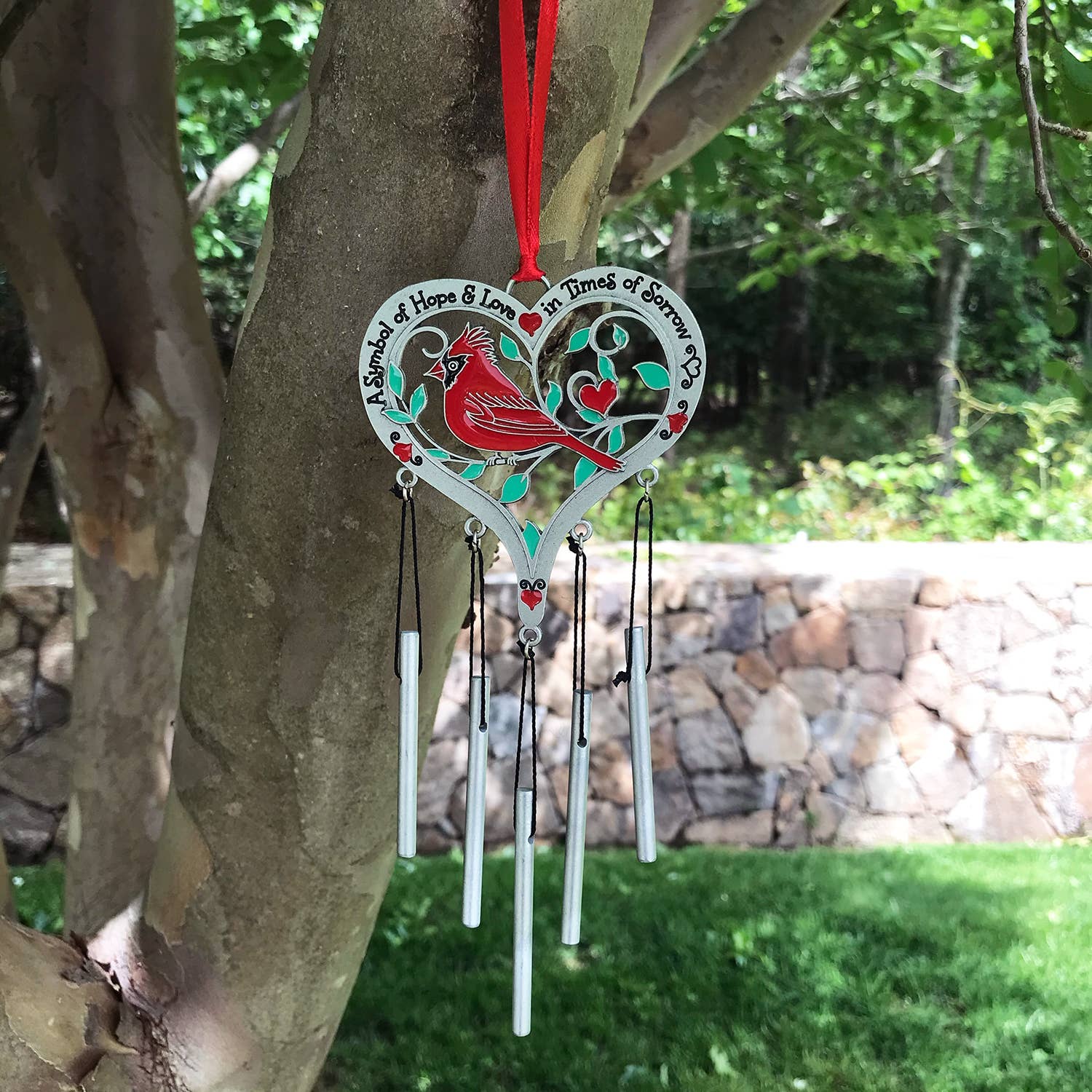 Memorial Cardinal Wind Chime