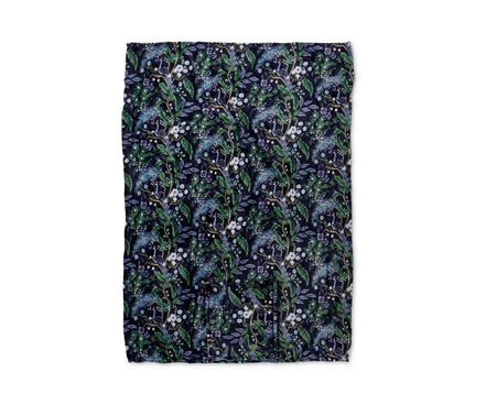 Peacock Travel Fleece Blanket