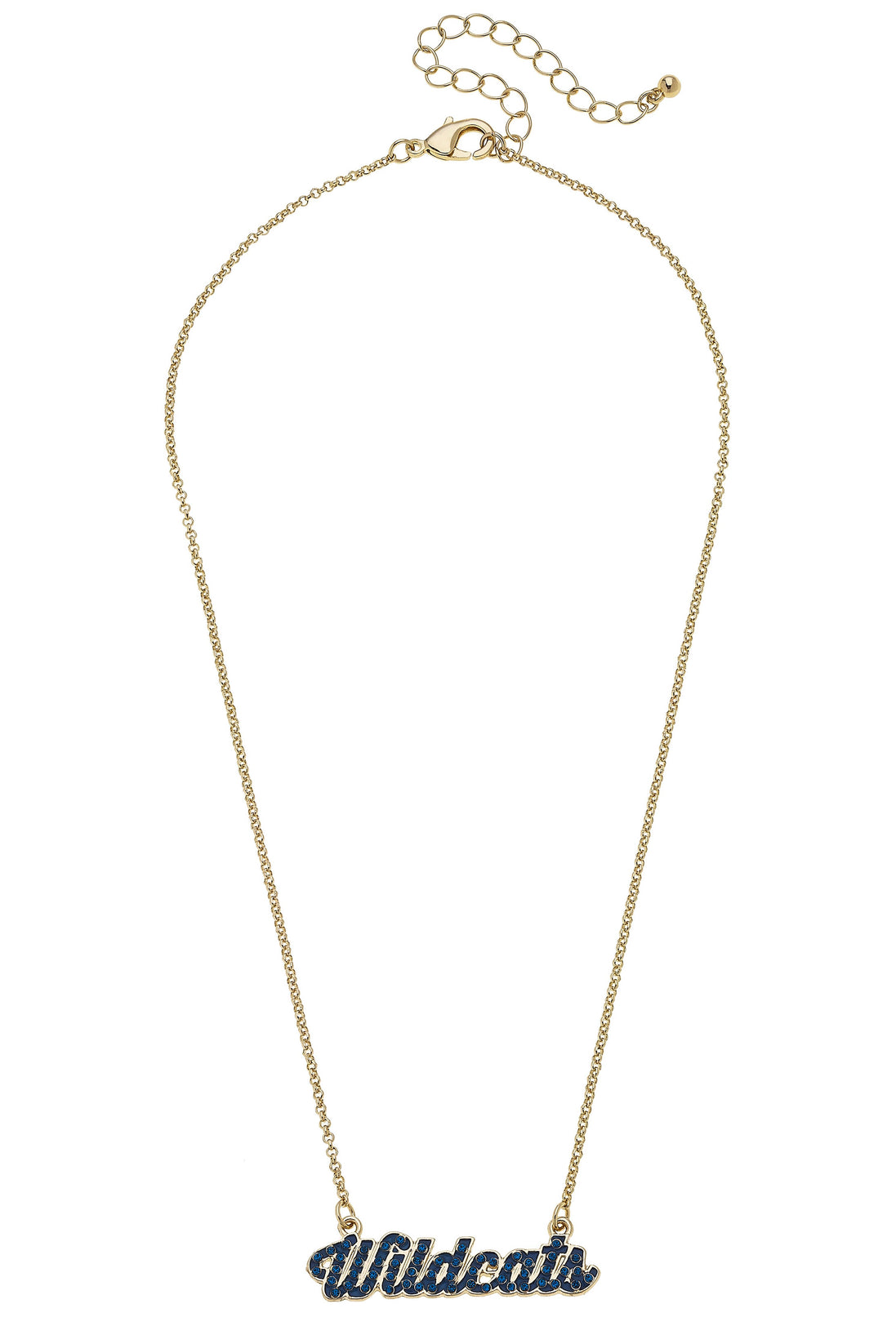 Kentucky Wildcats Pave Autograph Enamel Necklace in Blue