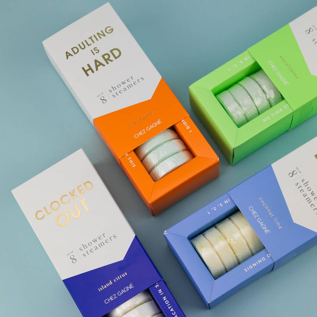 Clocked Out - Self-Care Shower Steamers Gift, Island Citrus