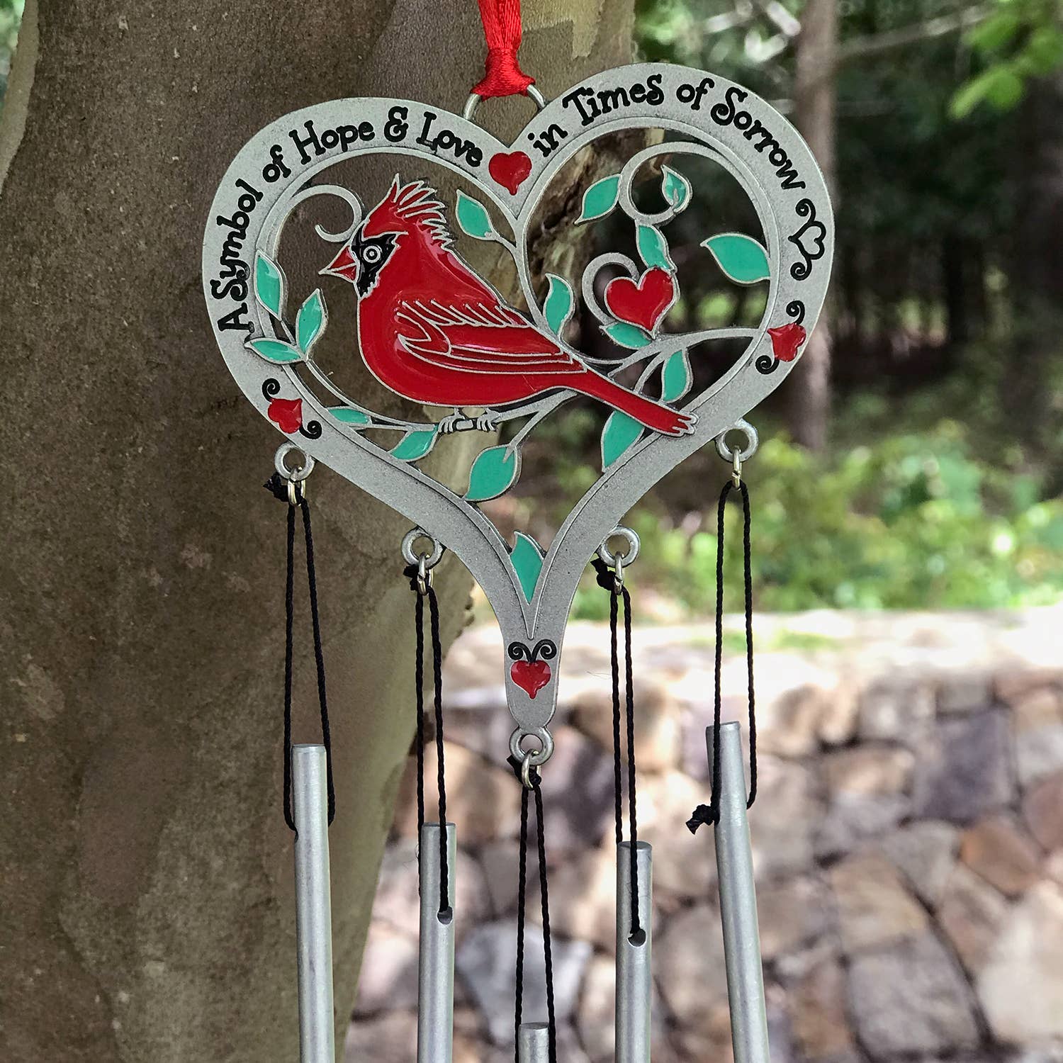 Memorial Cardinal Wind Chime