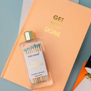 I Hate Everyone - Glass Bottle Safety Matches - Aqua