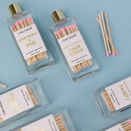 Don't Tell Me To Calm Down - Safety Matches - Light Pink