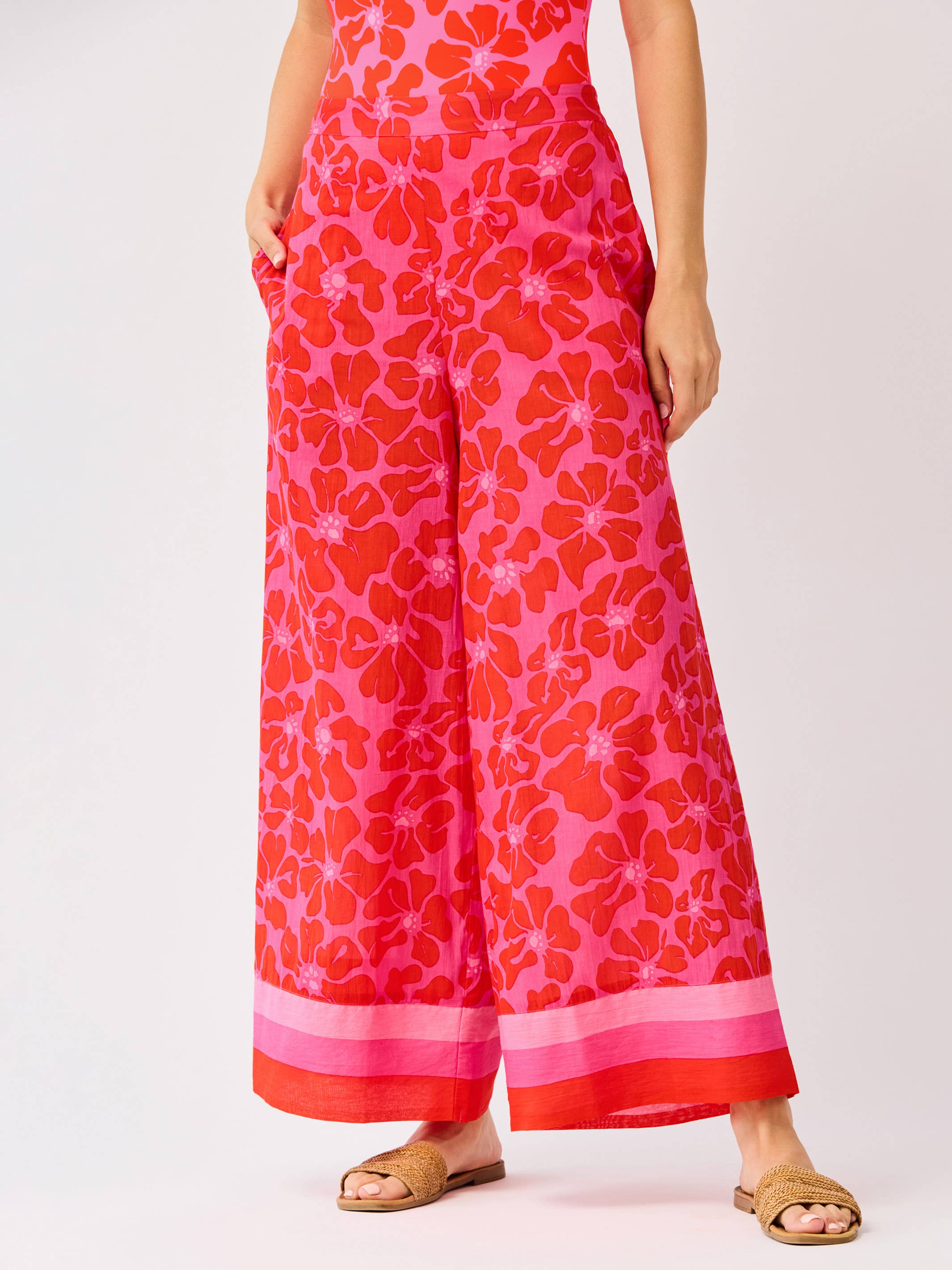 Valerie Beach Pants | Garden Samba Pink