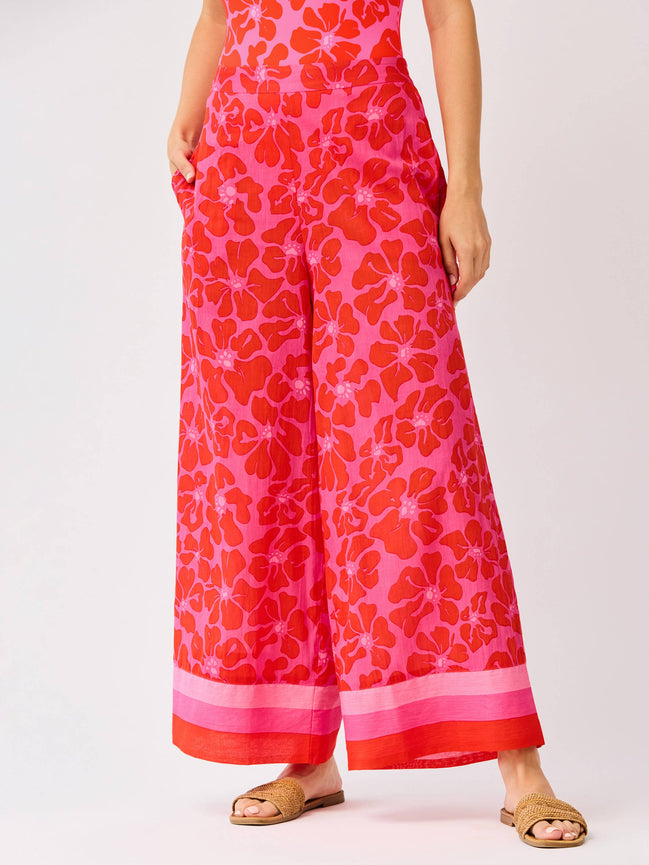 Valerie Beach Pants | Garden Samba Pink