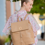 Bennett Backpack Woven Tan