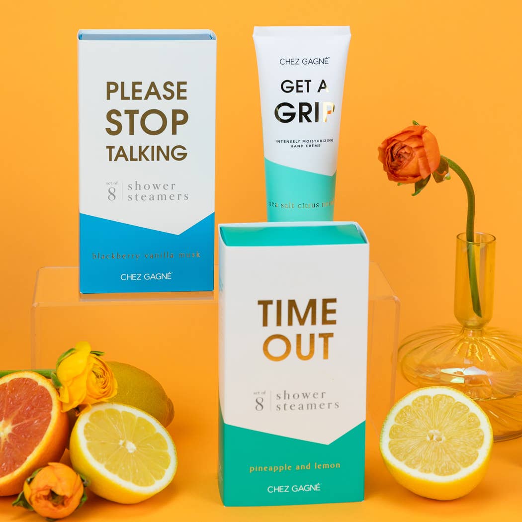 Please Stop Talking - Funny Shower Steamers, Blackberry Musk