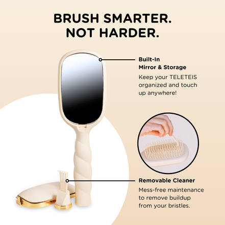 Detangler Hair Brush for Fine Hair - Tan