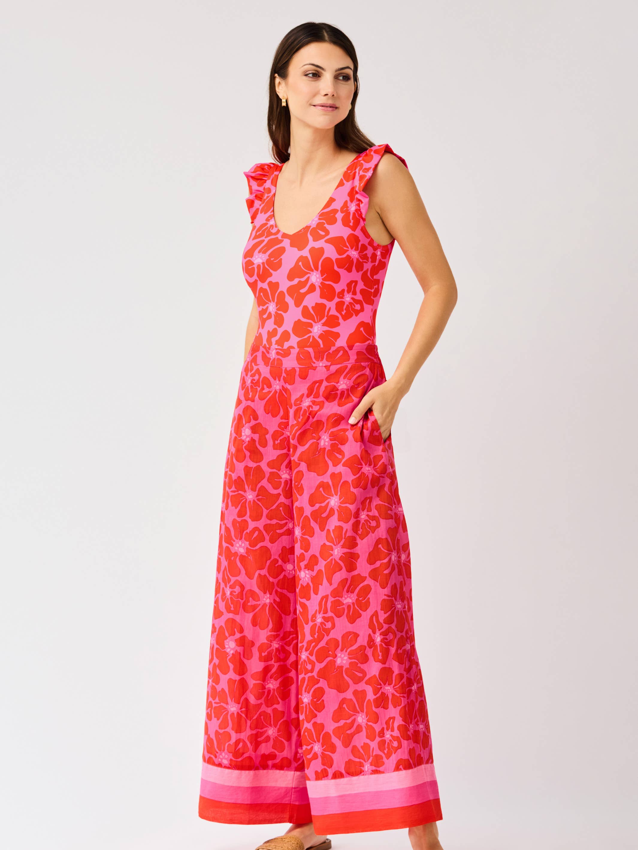 Valerie Beach Pants | Garden Samba Pink
