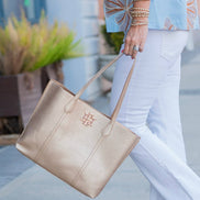 Heath Tote Bag Woven Gold
