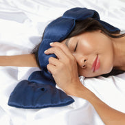 Silk Weighted Sleep Mask- Sapphire - Eye Mask