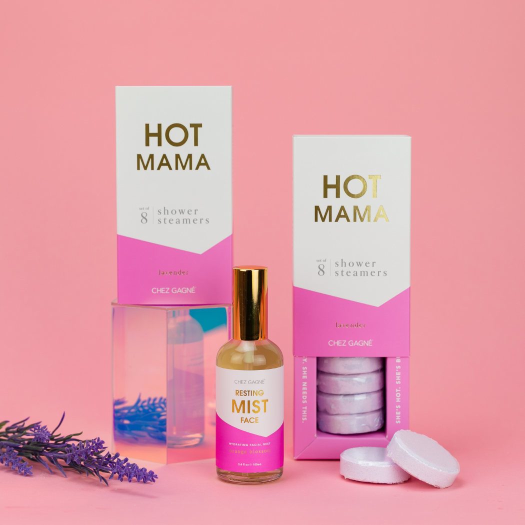 Hot Mama - Shower Steamer Gift Set for Mom, Lavender