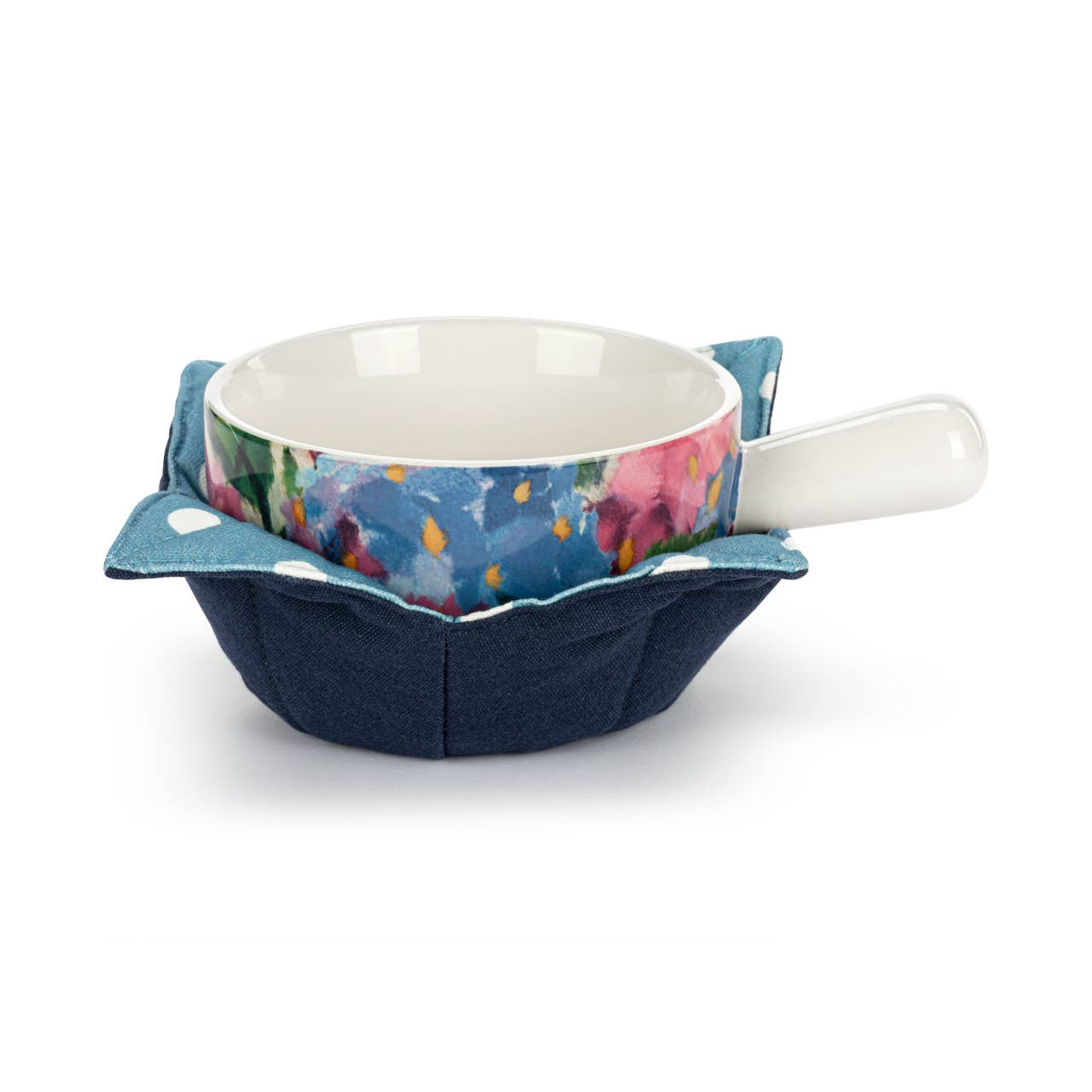 Soup Crock & Bowl Cozy - Hydrangea Ajisai