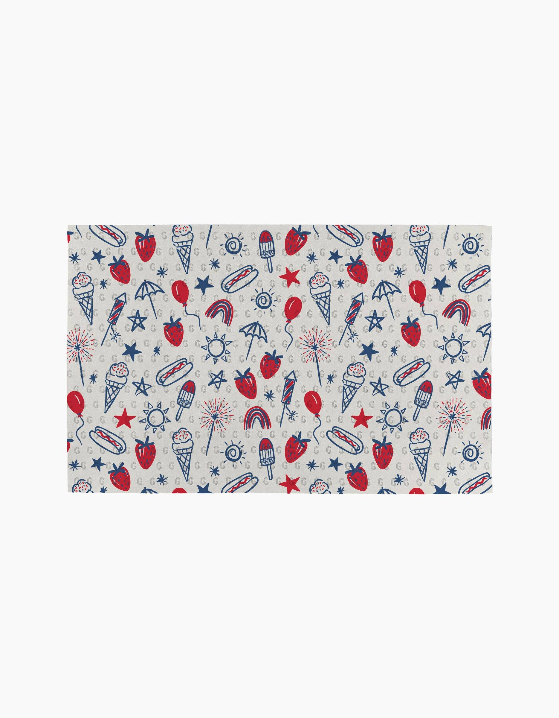Summer Fun in White Not Paper Towel Set