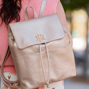 Bennett Backpack Woven Gold