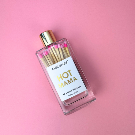 Hot Mama - Glass Bottle Safety Matches - Mother's Day Gift