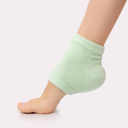 Moisturizing Heel Socks Retail - Green