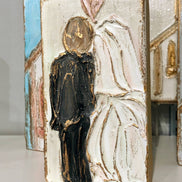 Bride and Groom Wedding Block Painting/Drawing