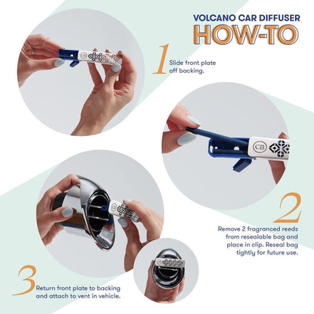 Volcano Signature Fragranced Car Diffuser + Refill