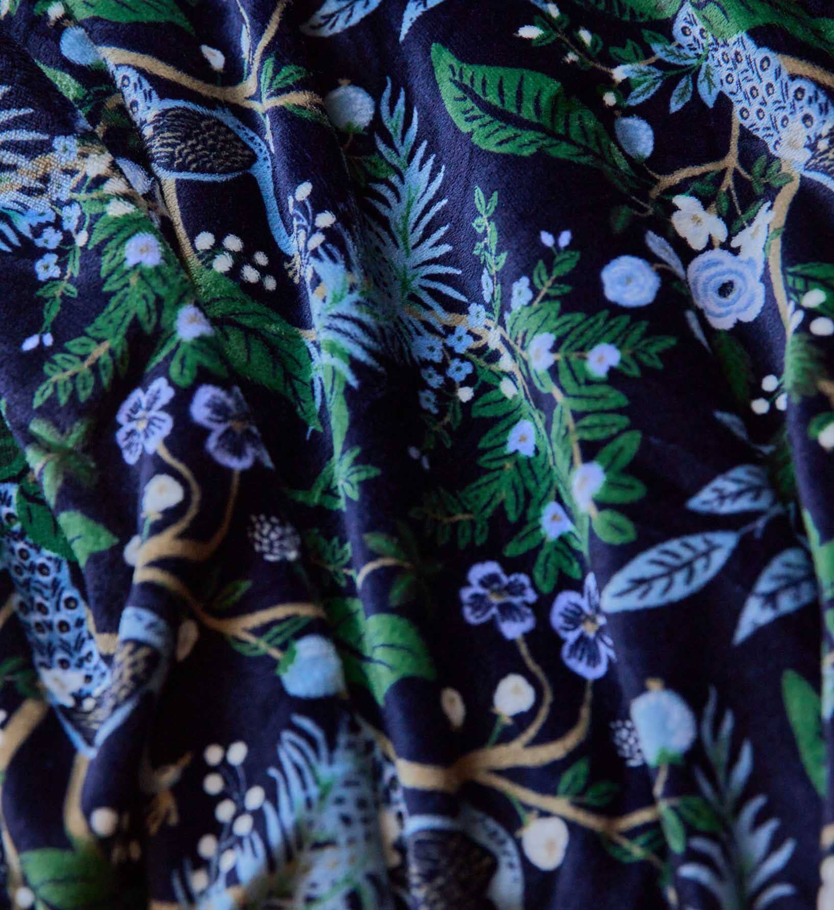 Peacock Travel Fleece Blanket
