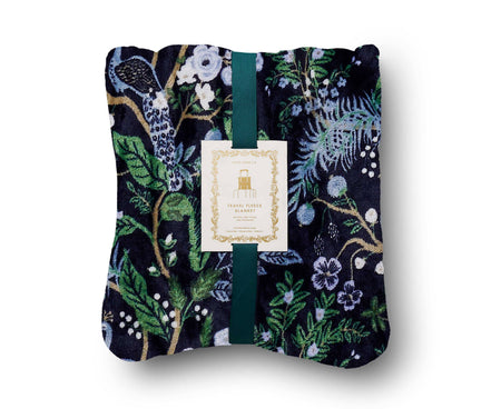 Peacock Travel Fleece Blanket