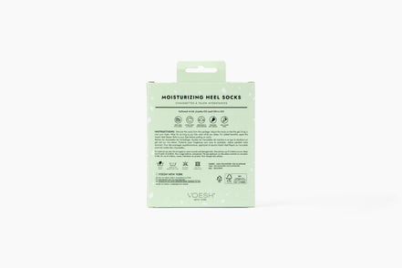 Moisturizing Heel Socks Retail - Green