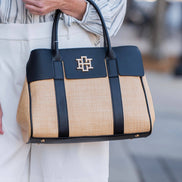 Augusta Handbag Natural Black