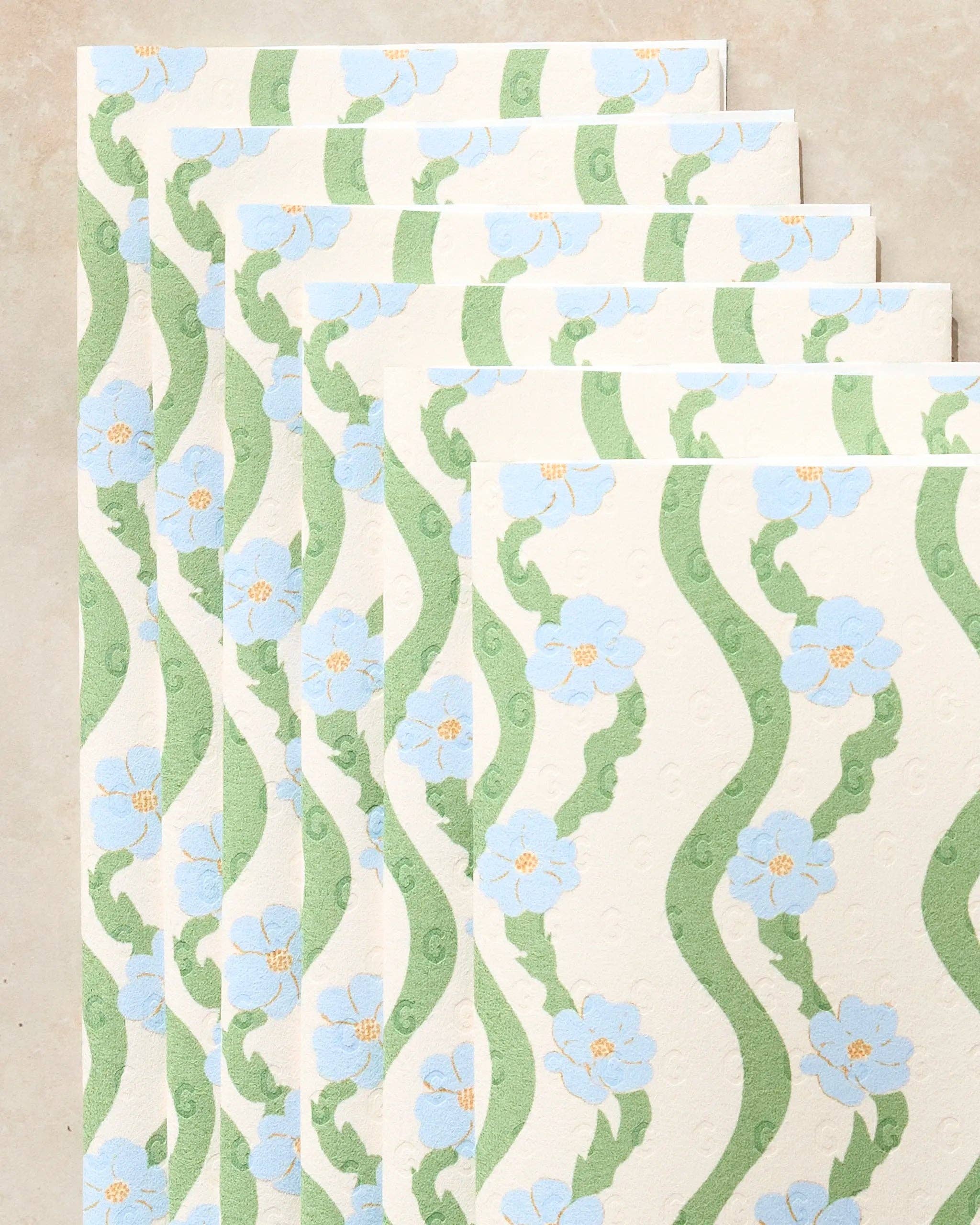 Wavy Flowers Not Paper Towel